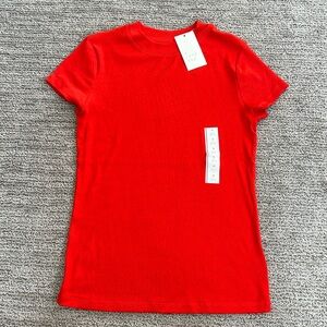 NWT a new day Short Sleeve Tee Medium Orange Red